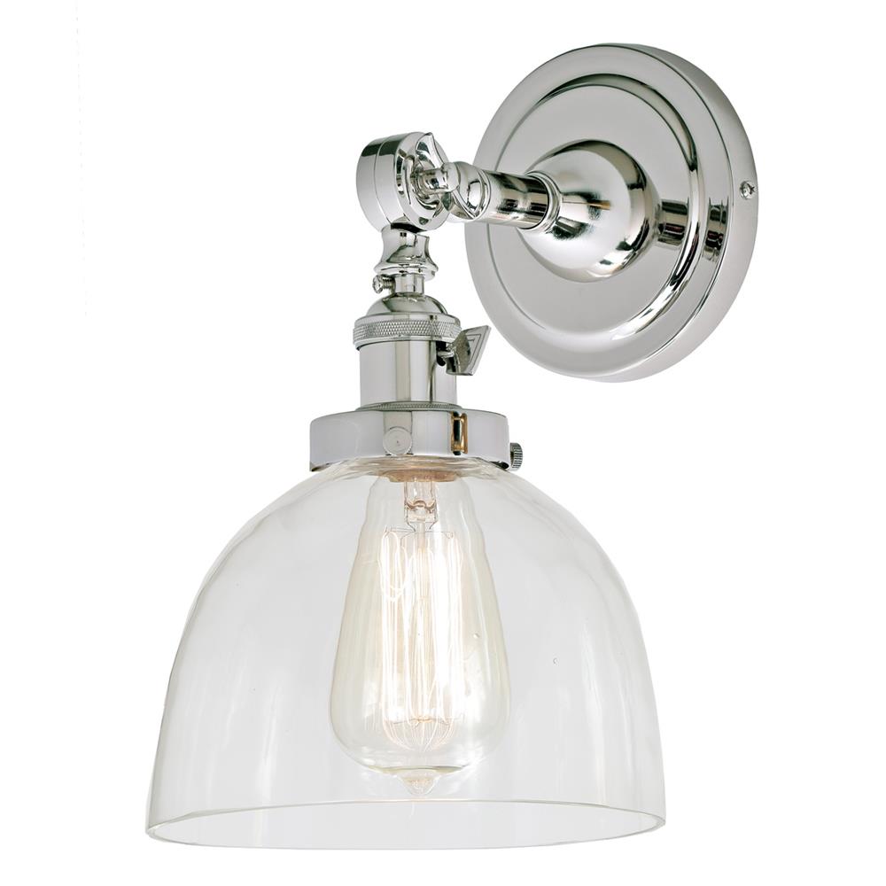 JVI Designs 1251-15 S5 Soho One Light Swivel Madison Wall Sconce  in Polished Nickel